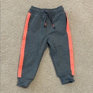 Cat & Jack Charcoal Joggers with Coral Stripes